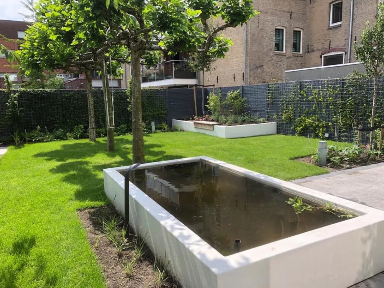 Gezinstuin in Schiedam met vijver